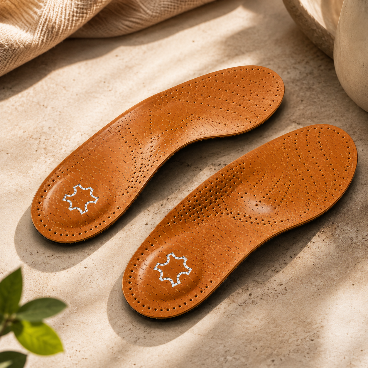 Verynov™ Leather Orthopedic Insoles